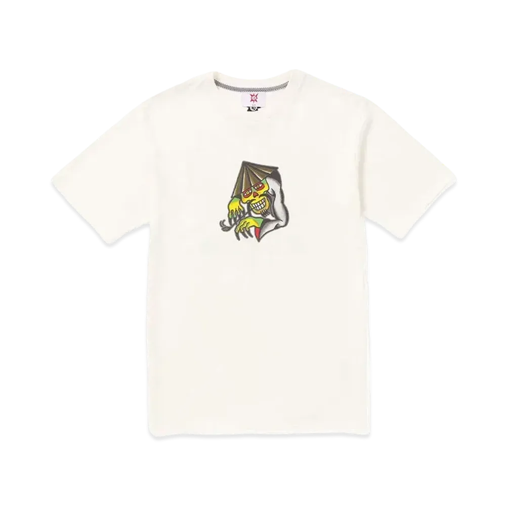 VOLCOM TOKYO TRUE FEATURED ARTIST YUSUKE HAMAMOTO PIPER SHORT SLEEVE TEE "OFF WHITE"