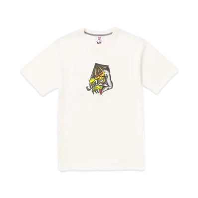 VOLCOM TOKYO TRUE FEATURED ARTIST YUSUKE HAMAMOTO PIPER SHORT SLEEVE TEE "OFF WHITE"