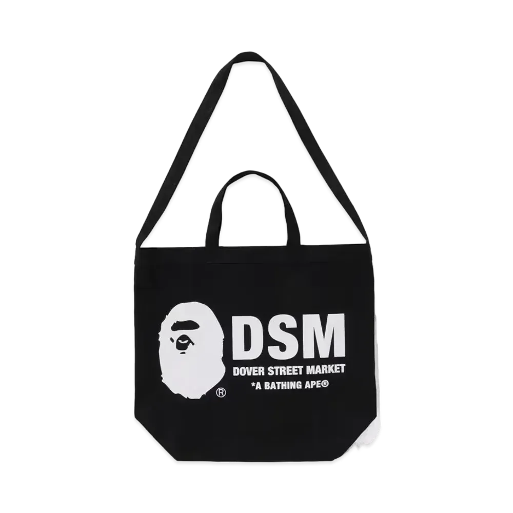A BATHING APE x Dover Street Market Tote Bag "Black"