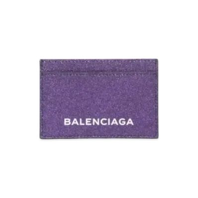BALENCIAGA Basic Single Card Holder Essential Accessory "Lilas"