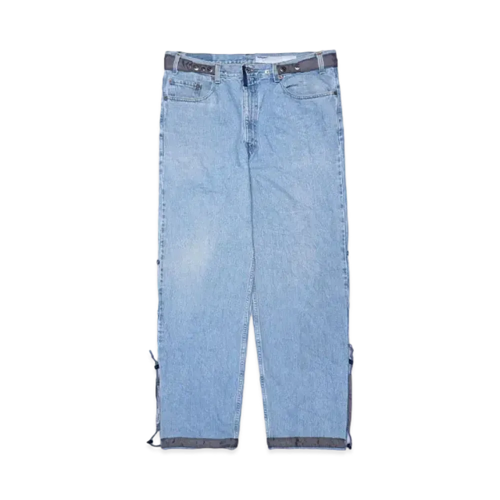 Poliquant THE DEFORMED ADJUSTABLE THRIFTING DENIM 550 FIGURE PROTO "BLUE x GREY"