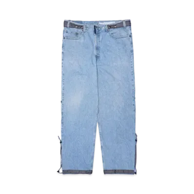 Poliquant THE DEFORMED ADJUSTABLE THRIFTING DENIM 550 FIGURE PROTO "BLUE x GREY"