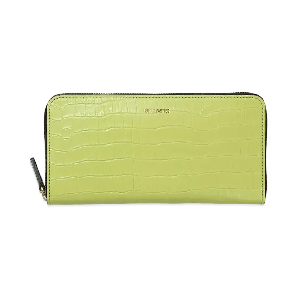 WACKO MARIA x SPEAKEASY / Round Zip Long Wallet "Light Green"