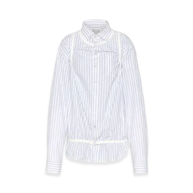Maison Margiela Decortique T-Shirt "White/Light Blue"