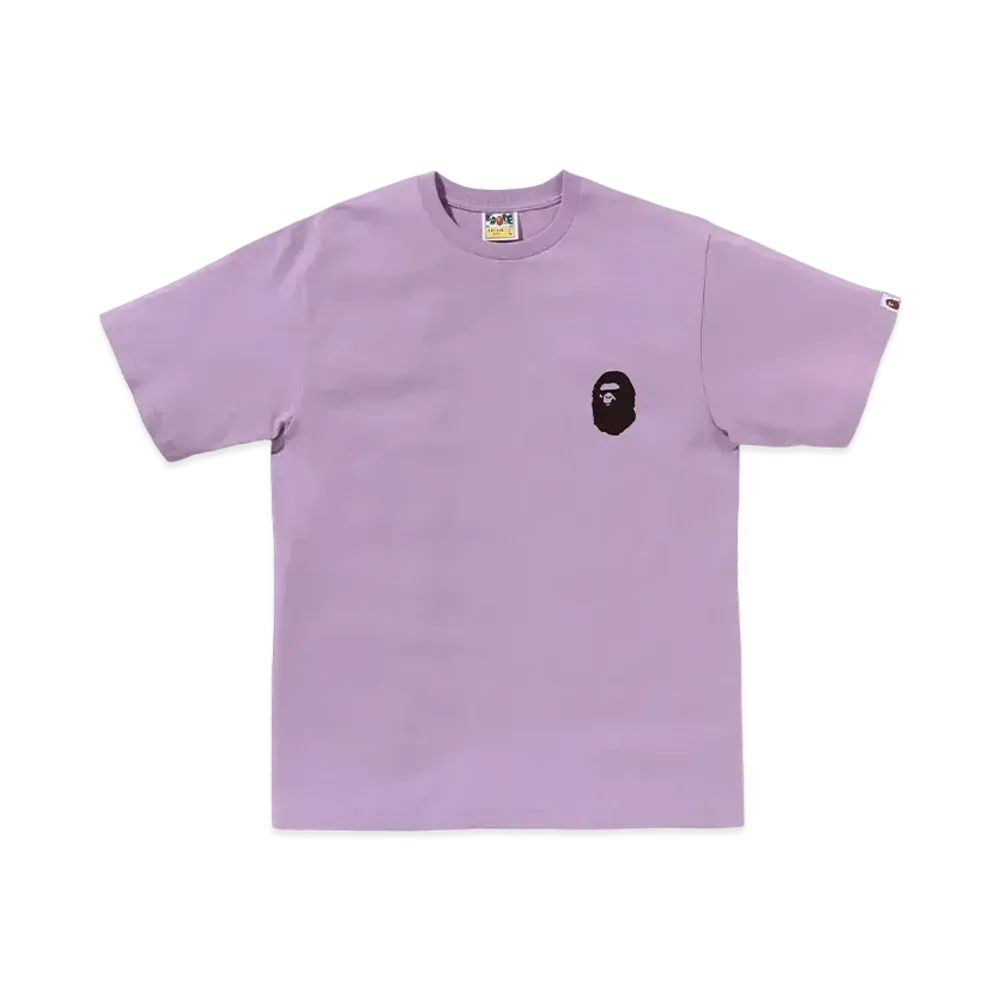 A BATHING APE Bapec Online ExclusiveBicolor Multi Logo Tee "Purple"