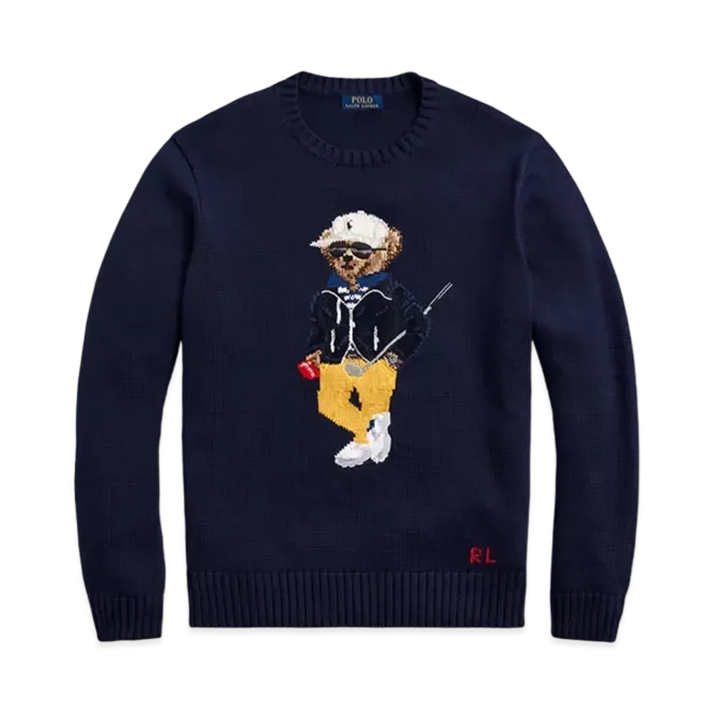 Polo Ralph Lauren Polo Bear Cotton-Blend Sweater "Navy"
