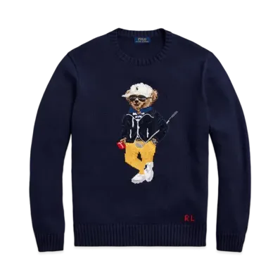 Polo Ralph Lauren Polo Bear Cotton-Blend Sweater "Navy"