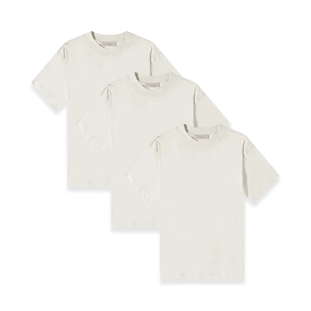 FEAR OF GOD ESSENTIALS 3-Pack T-Shirts "Light Oatmeal"