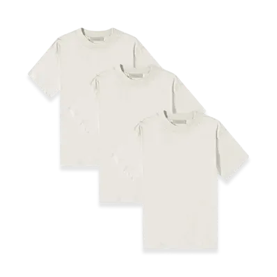 FEAR OF GOD ESSENTIALS 3-Pack T-Shirts "Light Oatmeal"