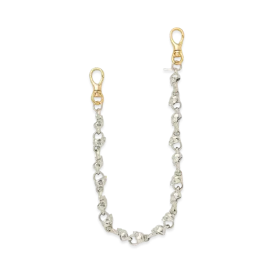 mastermind WORLD Skull Wallet Chain "Nickel Gold"