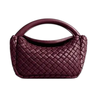 Bottega Veneta Small Cobble Top Handle "Barolo"