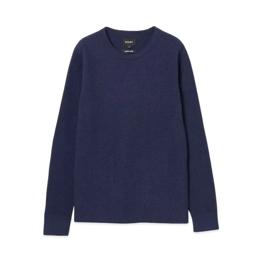 BEAMS Thermal Cut And Sew "Navy"