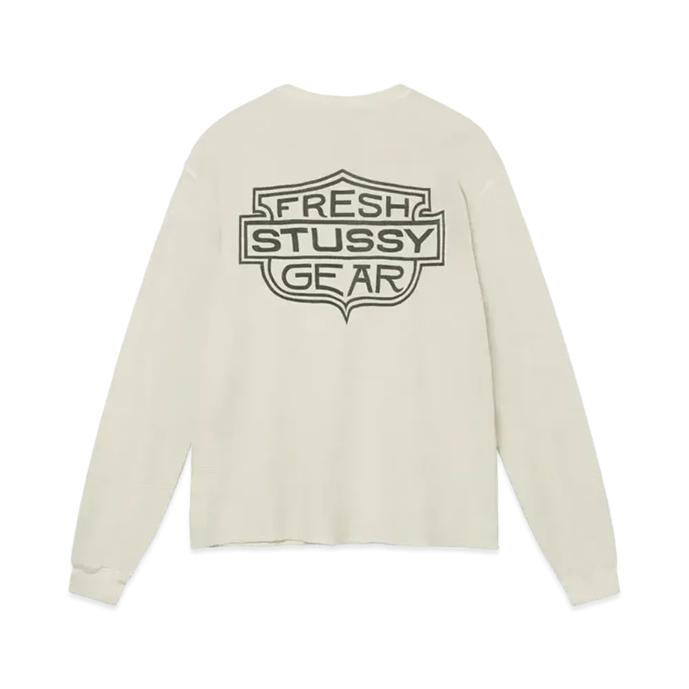 Stussy LIGHT WAFFLE KNIT LS CREW "Natural"