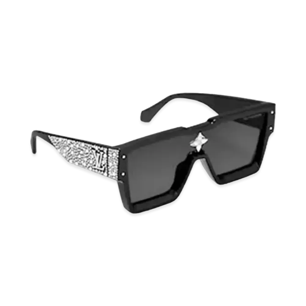 Louis Vuitton Cyclone Pearls & Strass Sunglasses "Noir"