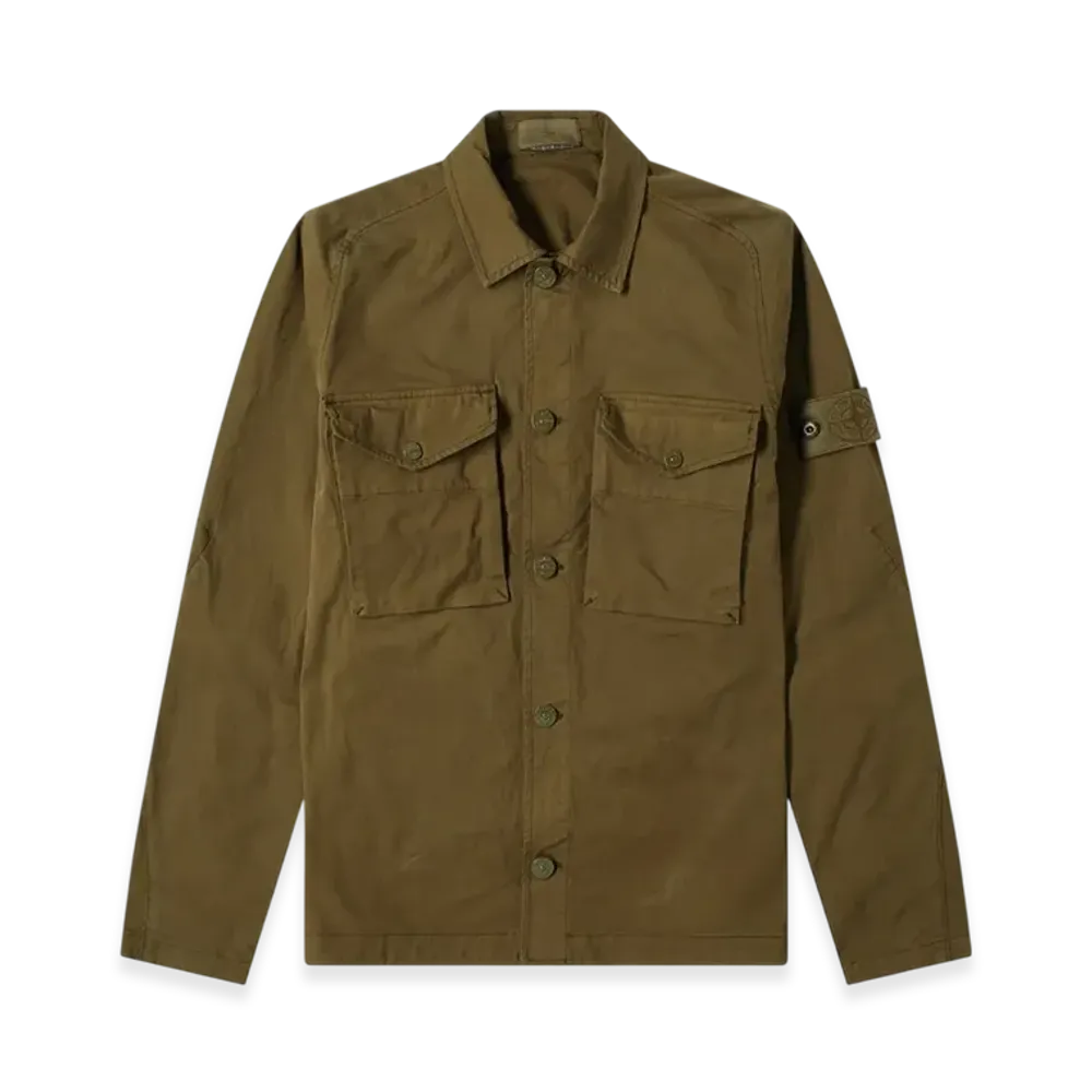 Stone Island 123F2 Ghost Piece Overshirt - 20SS "Military Green"