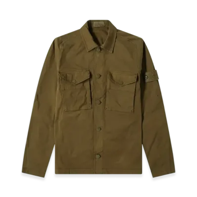 Stone Island 123F2 Ghost Piece Overshirt - 20SS "Military Green"