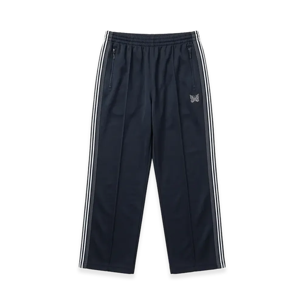 Needles Track Pants - Poly Smooth "Black/White"