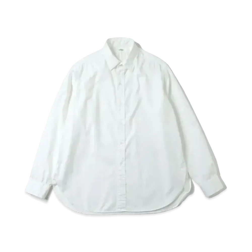A.PRESSE Regular Collar Shirt "White"