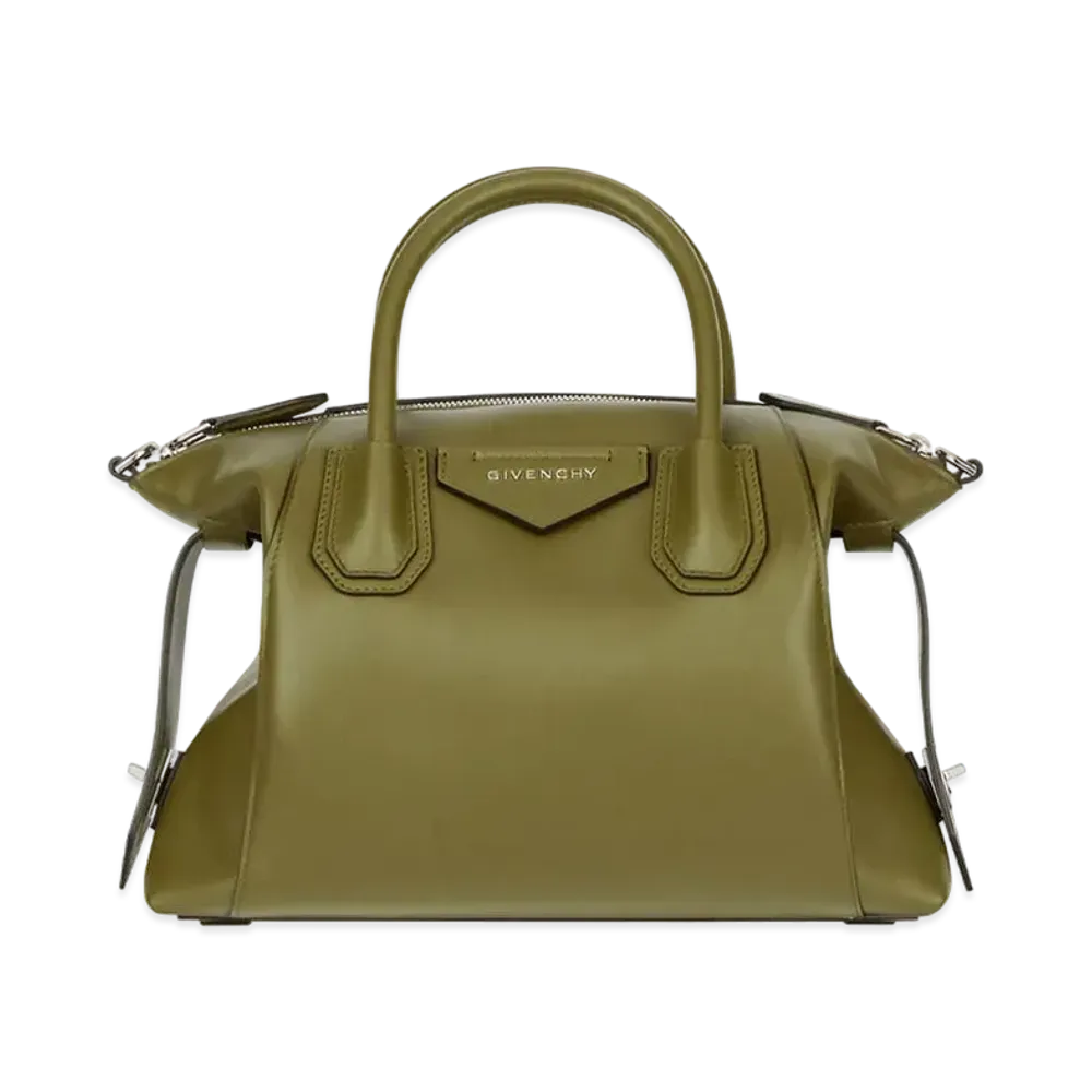 GIVENCHY Small Antigona Soft in Smooth Leather "Khaki"