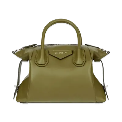 GIVENCHY Small Antigona Soft in Smooth Leather "Khaki"