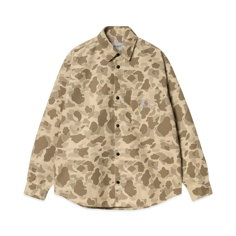 Carhartt WIP L/S Duck Shirt "Camo Duck Desert(Stone Washed)"
