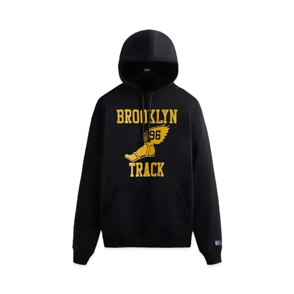 Kith x Russell Athletic x CUNY Brooklyn College Track Vintage Hoodie "Black"