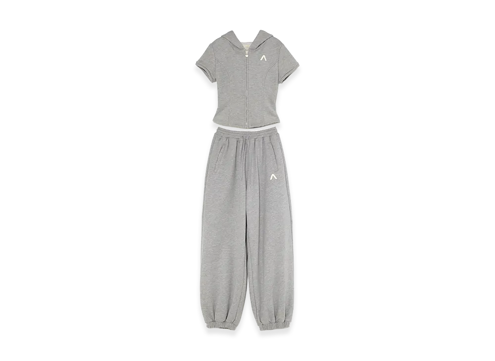 ANDMARY Women's Coco Loose Sweat Set Up "Gray"