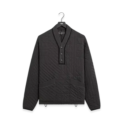 Kith Quilted Interlock Denis Pullover "Carbon"