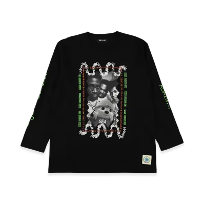 WIND AND SEA x PaRappa the Rapper x DE LA SOUL L/S Tee "Black"
