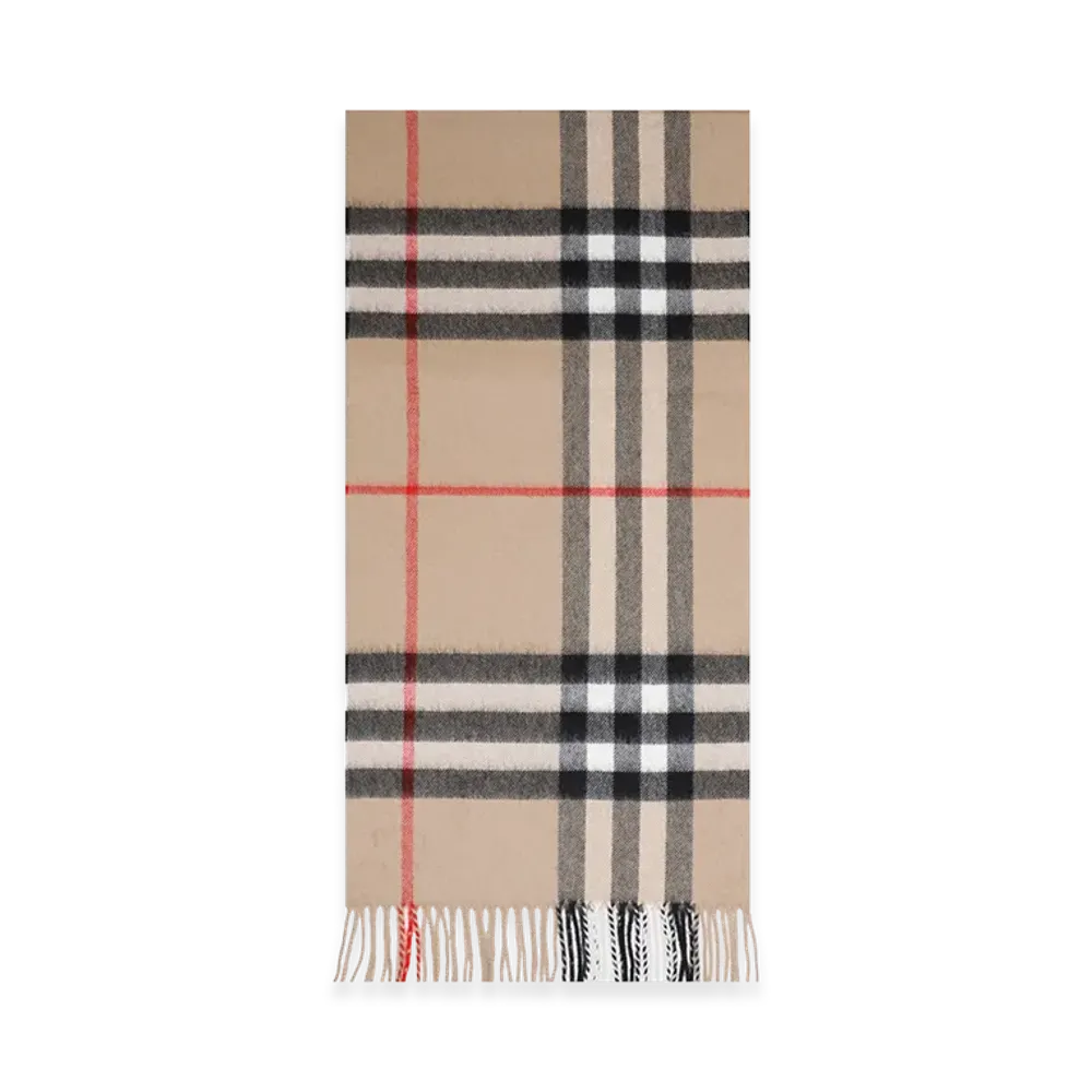 Burberry Check Cashmere Scarf "Nude&Neutrals"