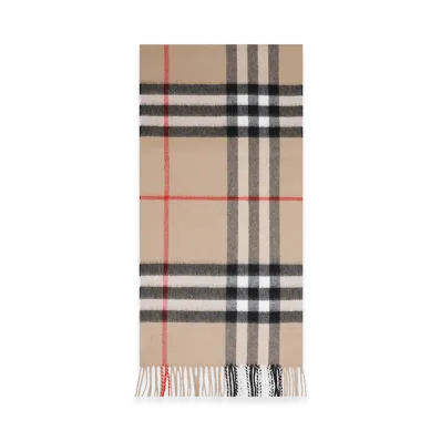 Burberry Check Cashmere Scarf "Nude&Neutrals"