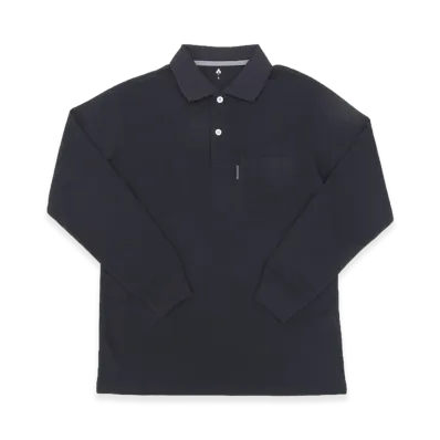 mont-bell Long Sleeve Polo Shirt "Black"