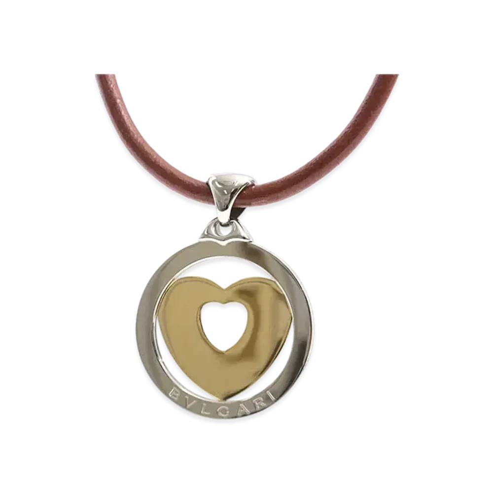 BVLGARI Tondo Heart Necklace "Yellow Gold"