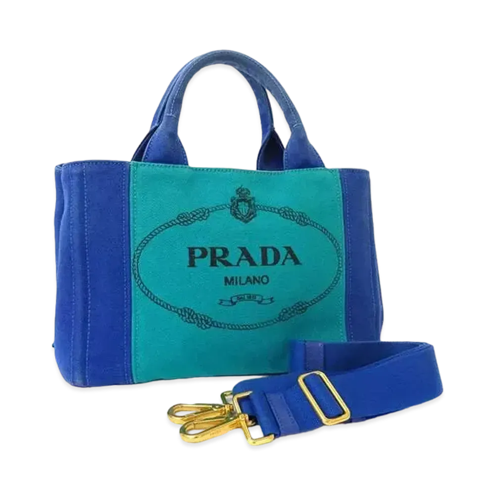 PRADA Kanapa 2WAY Bag "Blue"