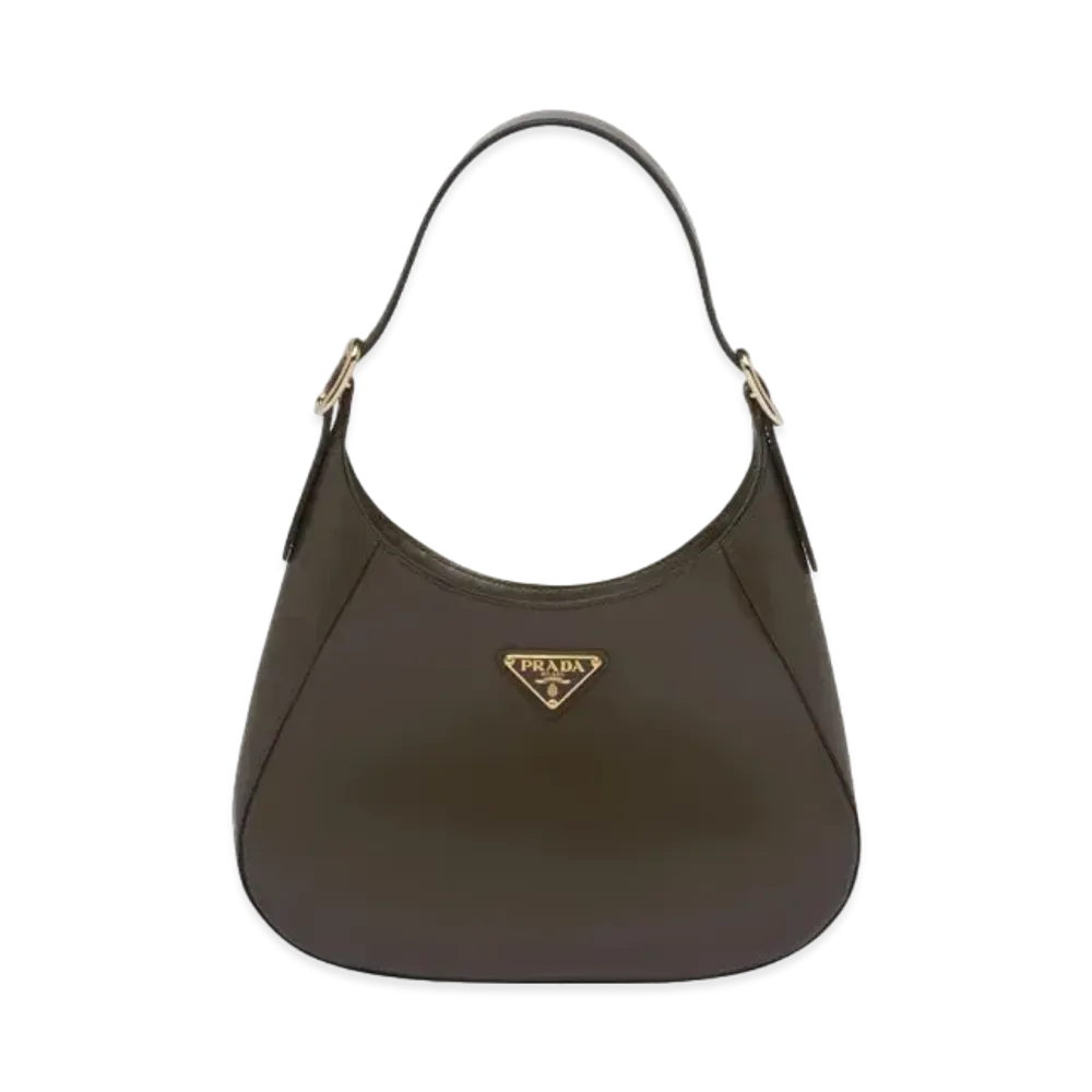 PRADA Leather Shoulder Bag "Military"