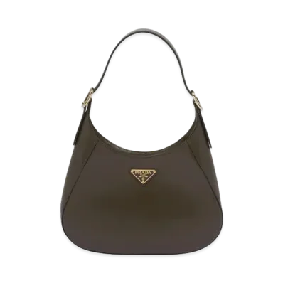PRADA Leather Shoulder Bag "Military"