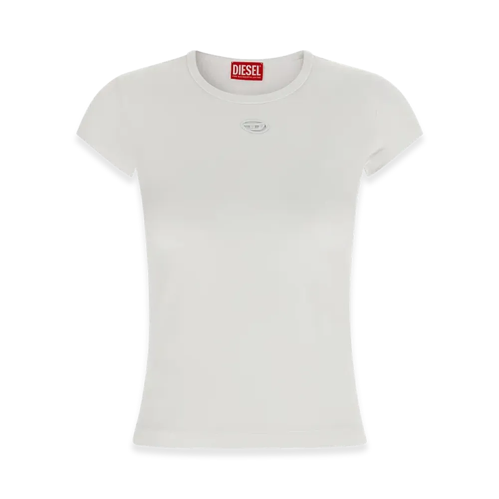 Diesel Women's T-Shirt In Cotton With Logo "White"