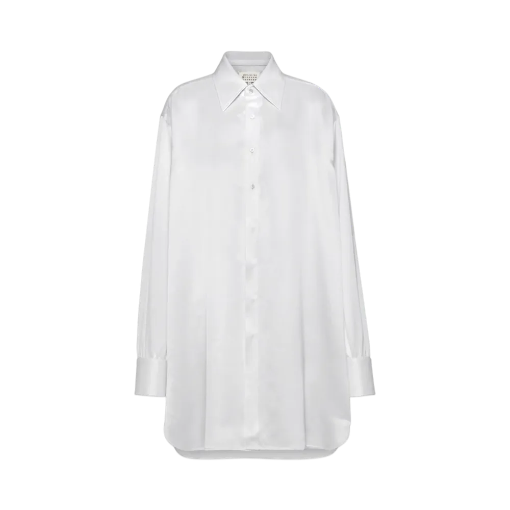 Maison Margiela Women's Silk Shirt Dress "White"