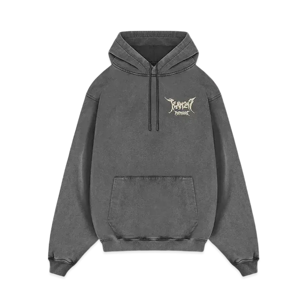 REPRESENT Team 247 x End Oversized Hoodie "Washed Grey"