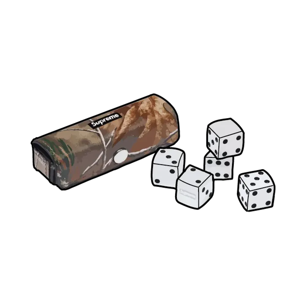 Supreme Leather Dice Set "Realtree® Hardwoods Camo"