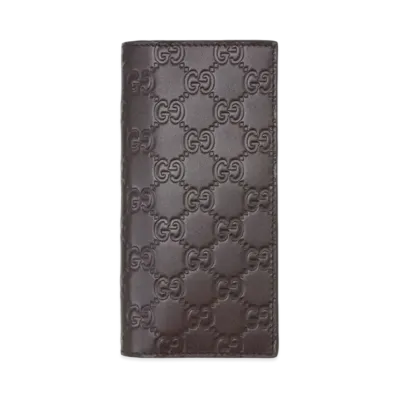 GUCCI Guccissima Long Wallet "Dark Brown"