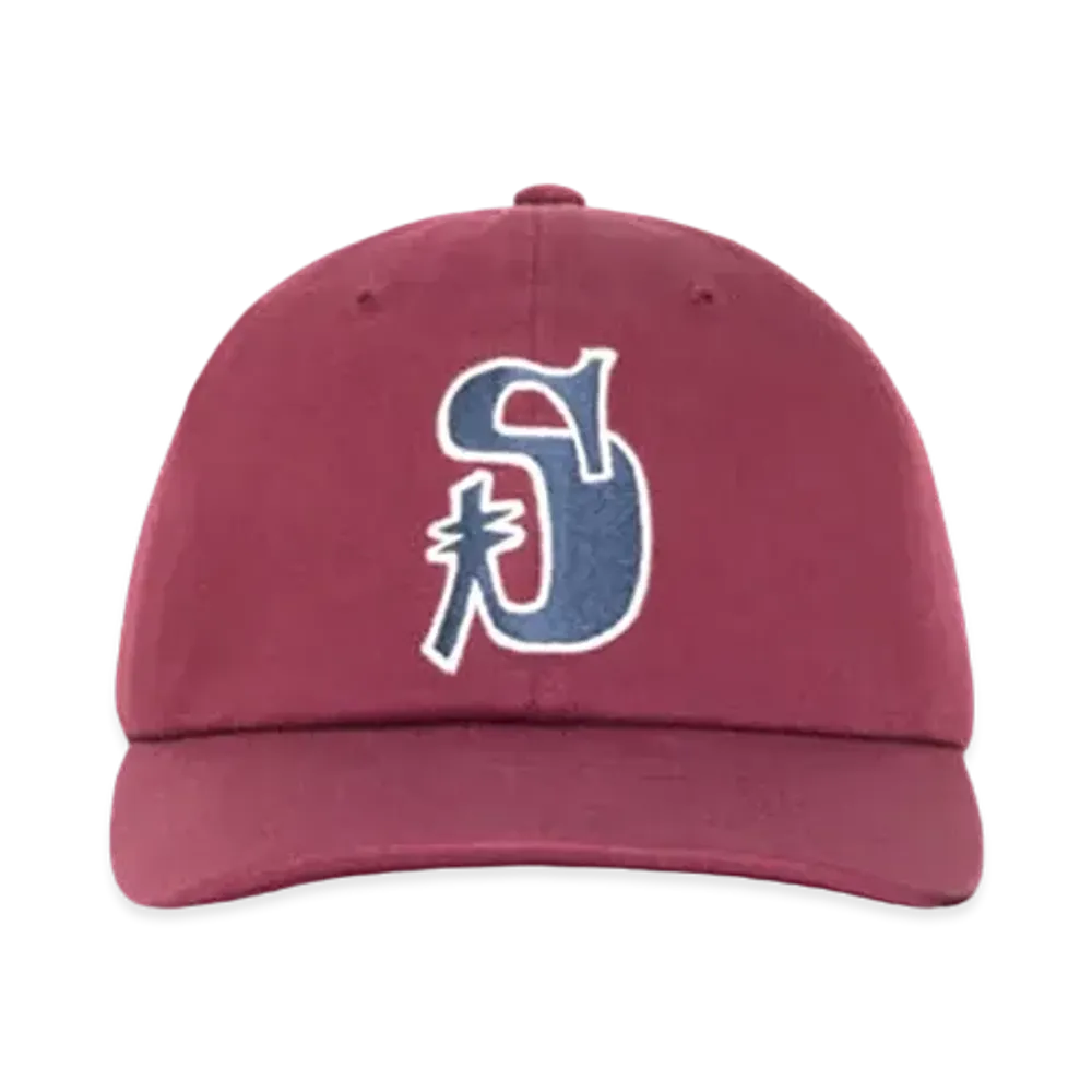 Stussy Low Profile Vintage S Snapback "Maroon"