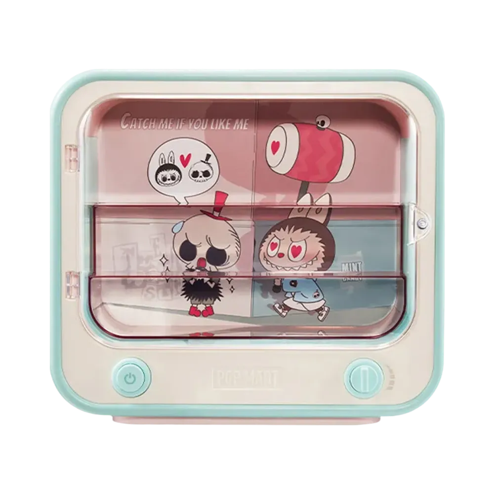POP MART THE MONSTERS (LABUBU) Catch Me If You Like Me TV Set Luminous Container Box