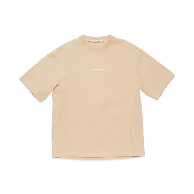 Acne Studios T-Shirt Stamp Logo - Relaxed Fit "White Beige"
