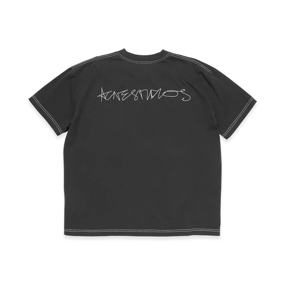 Acne Studios Logo Tee "Faded Black"
