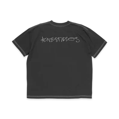 Acne Studios Logo Tee "Faded Black"