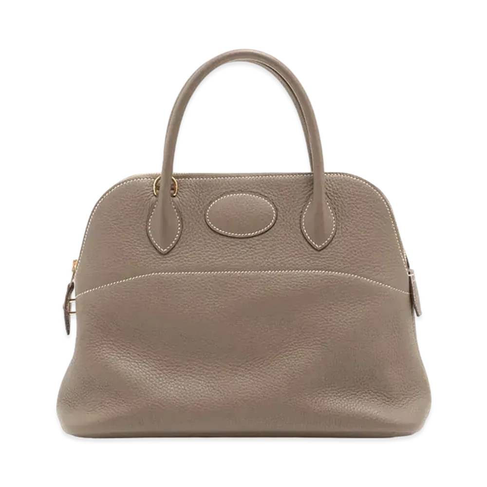 Hermes Bolide Taurillon Clemence "Etoupe/Gold"