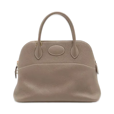 Hermes Bolide Taurillon Clemence "Etoupe/Gold"