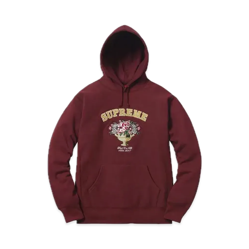 Supreme Centerpiece Hooded Sweatshirt "Burgundy"