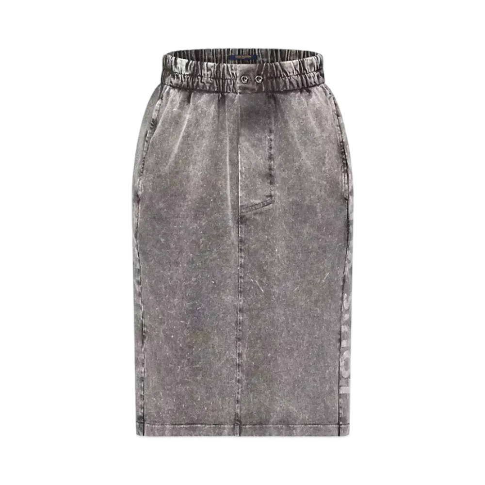 Louis Vuitton Vintage Effect Louis Vuitton Skirt "Metal Grey"